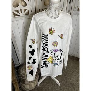 New! Dumbgood Spottie Dottie Sanrio Long Sleeve Graphic Tee Size Large